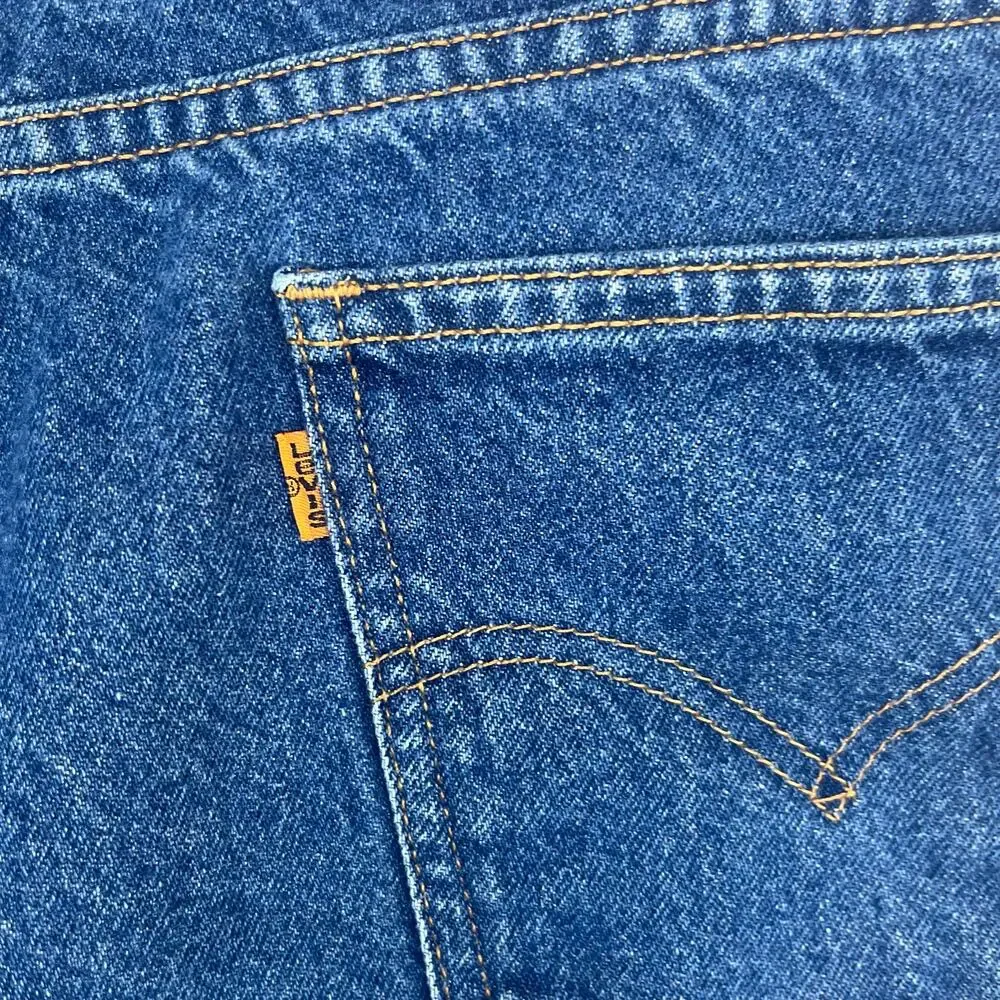 Levi’s Vintage Jeans 505 Mens 34x30 “33x29.5” Straight Leg Orange‎ Tab 90s Blue
